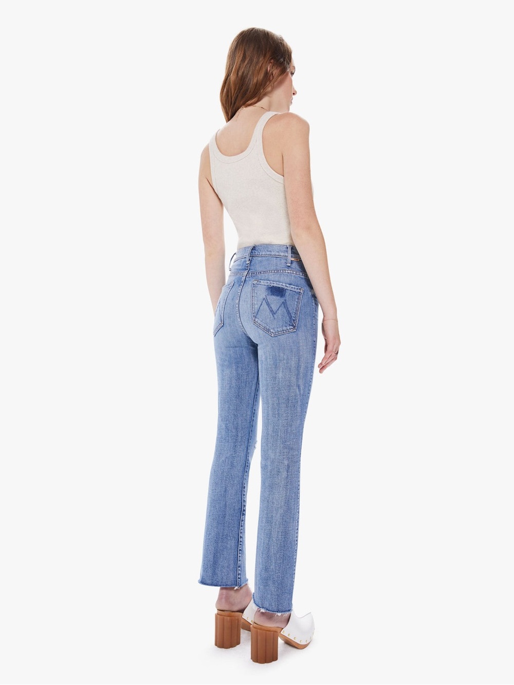 Mother The Hustler Ankle Fray Denim Jeans Size 28